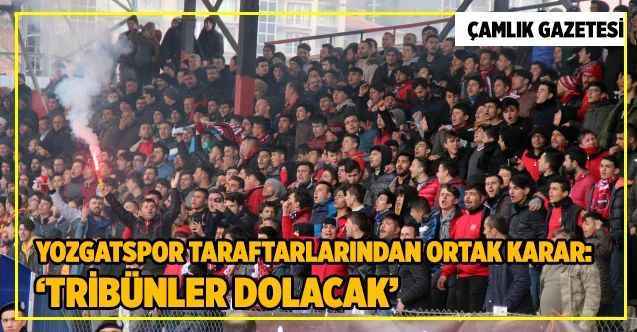 Yozgatspor taraftarlarından ortak karar