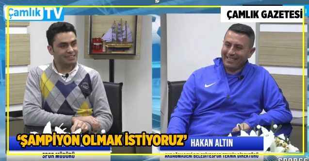 Akdağmadeni Belediyespor Teknik Direktörü Hakan Altın: Şampiyon olmak istiyor