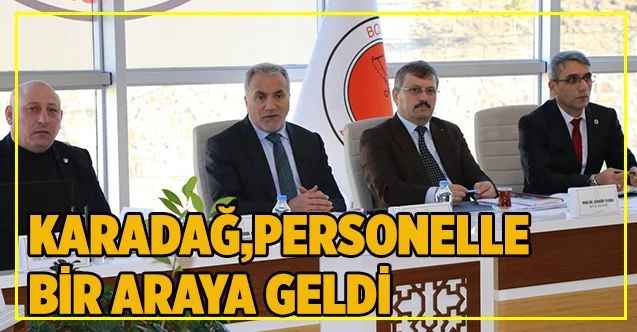 Rektör Karadağ,  Göreve Yeni Başlayan Akademik ve İdari Personel İle Tanışma Toplantısı Düzenledi