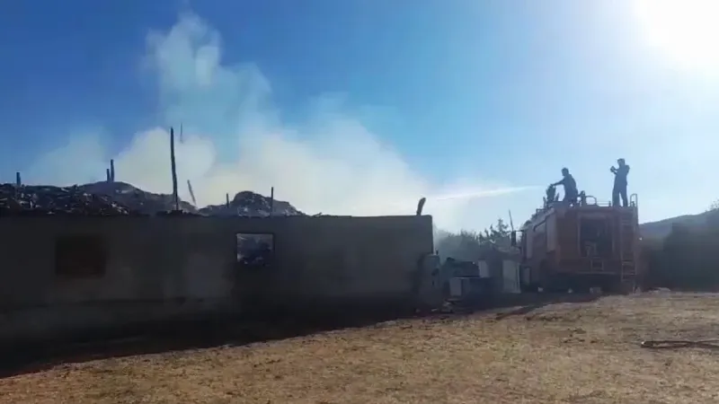 Yozgat'ta Ahır Yangını Büyük Hasara Yol Açtı