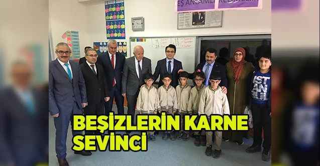 Yozgatlı beşizler karnelerini aldı