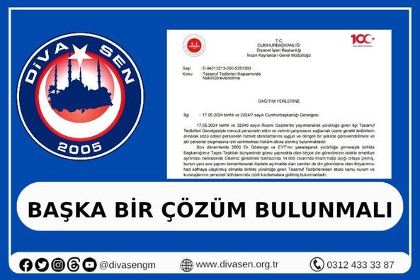 Diva-Sen’den Diyanet İşleri Başkanlığına Kadro Talebi: "Çözüm Bu Değil! Acil Yeni Kadro Verilmeli!"