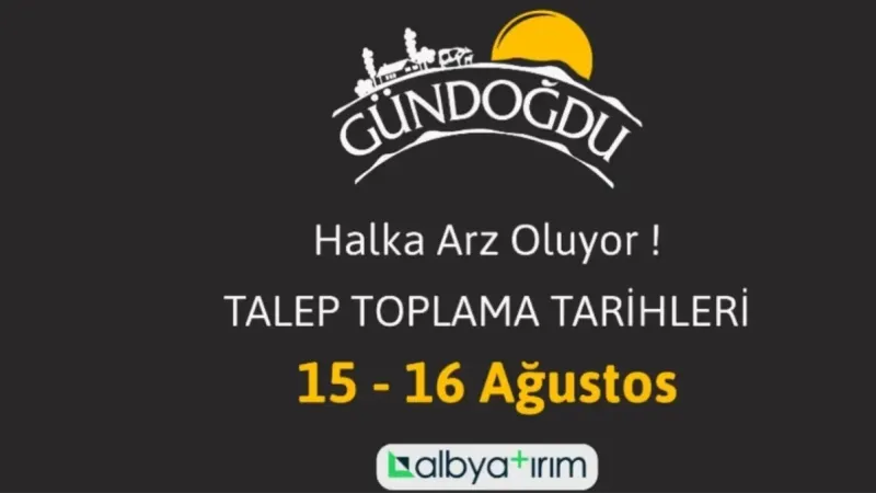 Gündoğdu Gıda kaç lot verir? Gündoğdu Gıda katılım endeksine uygun mu? Gündoğdu BIST kodu ne? Gündoğdu Gıda halka arz olacak mı?