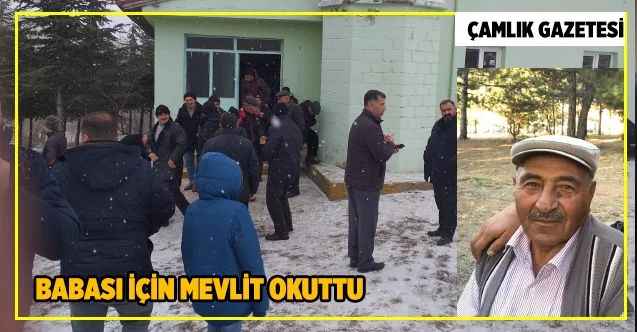 Ahmet Akgün, Babası için mevlit okuttu