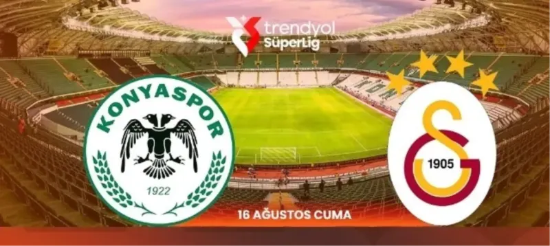GS 16 Ağustos maçı özeti! Golleri kim attı, maç kaç kaç bitti? Konyaspor Galatasaray maç özeti ve golleri izle!