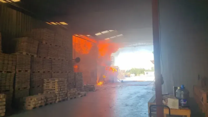 Kereste Fabrikasında Yangın Çıktı!