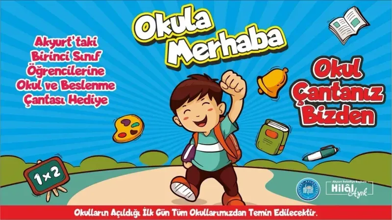 Akyurt Belediyesi Miniklerin Okul Heyecanını Hediyelerle Paylaşıyor