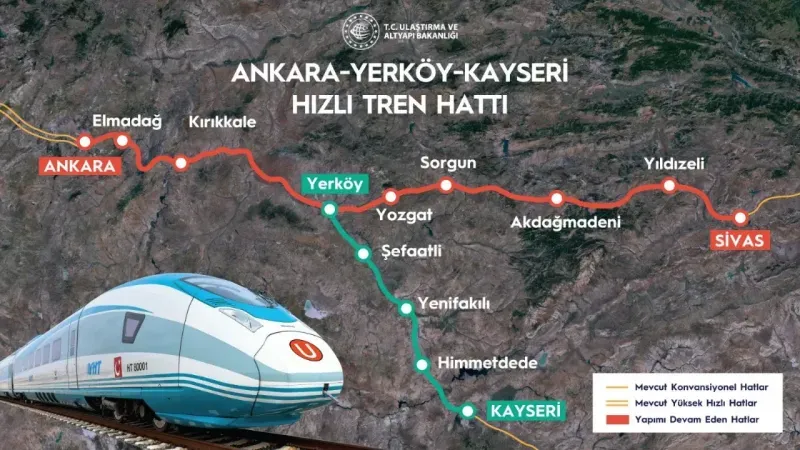 Yozgat Yerköy YHT Nasıl Giderim, Yozgat Yerköy YHT Nerede?