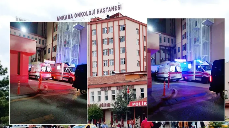 Ankara'da hastane bahçesinde olağanüstü durum! Silahı başına dayadı...