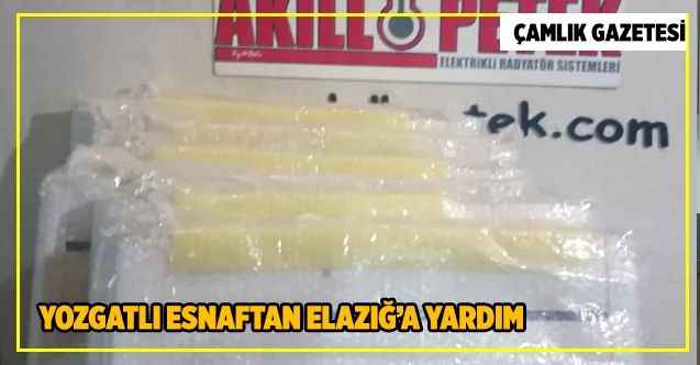 Yozgatlı esnaftan Elazığ’a yardım