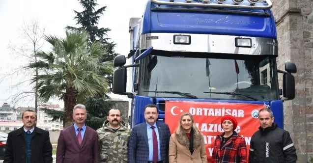 Ortahisar’ın yardım tırı yola çıktı