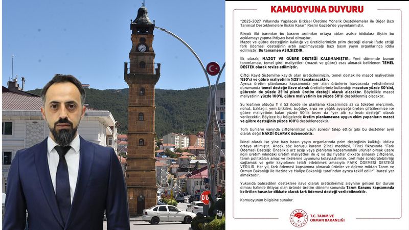 Yozgat AK Parti Merkez İlçe Başkanı Çiftçilere Müjdeyi Verdi!