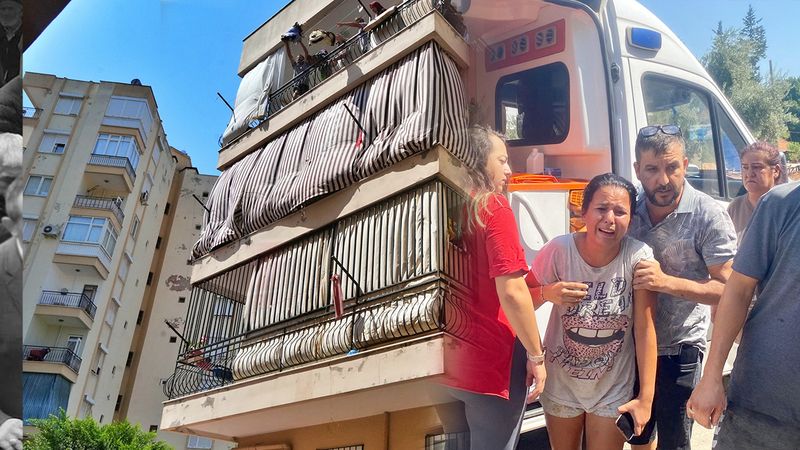 Yanan Evinin Ardından Gözyaşlarına Boğuldu