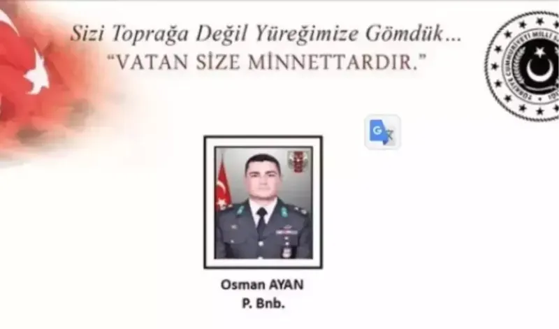 Osman Ayan kimdir? Şehit Binbaşı Osman Ayan kaç yaşında, nereli?