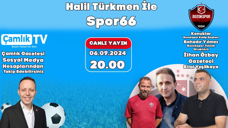 Yozgat Çamlık TV'de Spor66 Başlıyor!