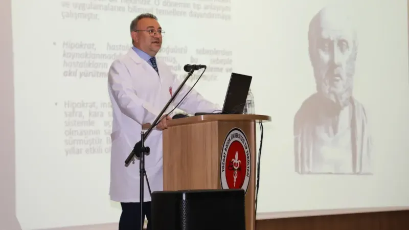 YOBÜ'de İlk Ders Heyecanı Rektör Tıp Fakültesinde