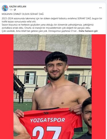 Yozgat Belediye Başkanı Arslan'dan Serhat Dağ için Duygusal Mesaj