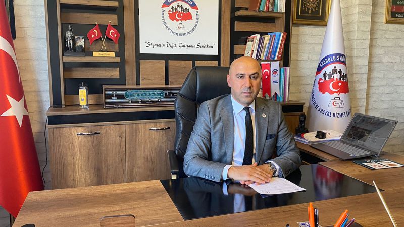 Anadolu Sağlık Sen Genel Başkanı Necip Taşkın: Kamu Çalışanlarının Vergi Yükü Hafifletilmeli