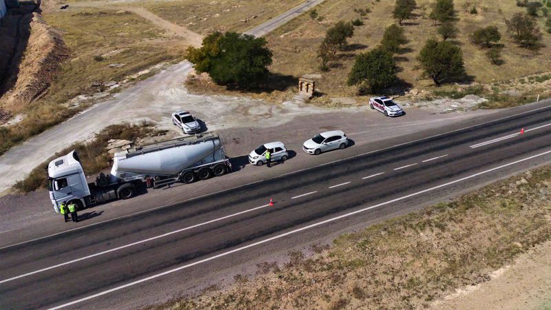 Yozgat’ta Dron Destekli Tonaj Kontrolleri Artırıldı