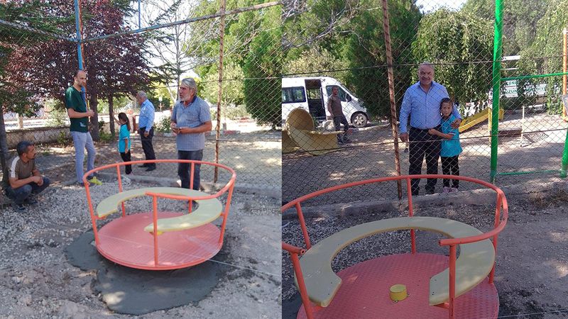 Uzunlu Kasabasında Başkan Uçar Çocukları Sevindirdi