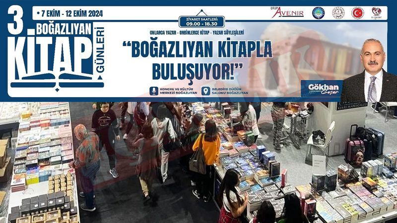 Boğazlıyan Kitap Günleri 3. Kez Kitapseverlerle Buluşacak!