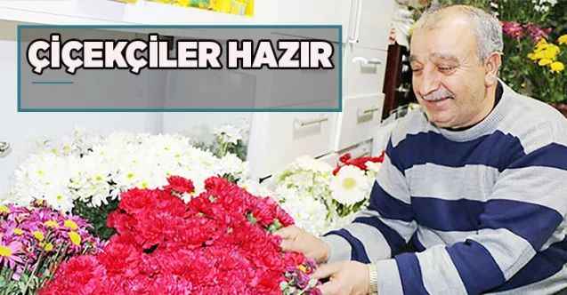 Çiçekçiler 14 Şubat’a hazır