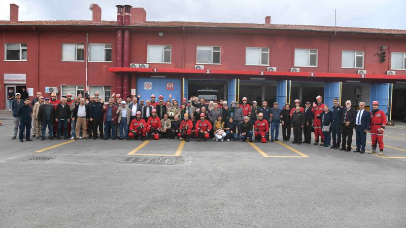 Ankara İtfaiyesinden Emekli Lokali Üyelerine Eğitim ve Tatbikat