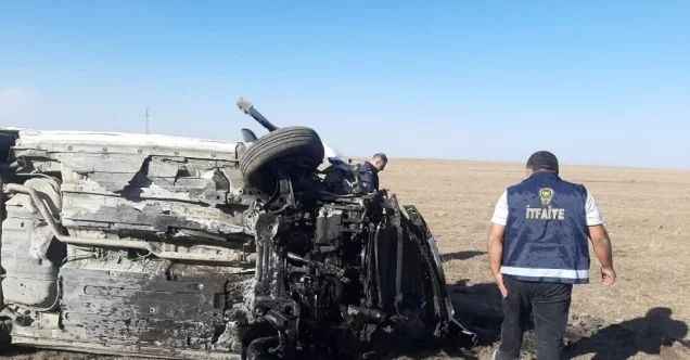 Kars’ta otomobil şarampole uçtu: 2 yaralı