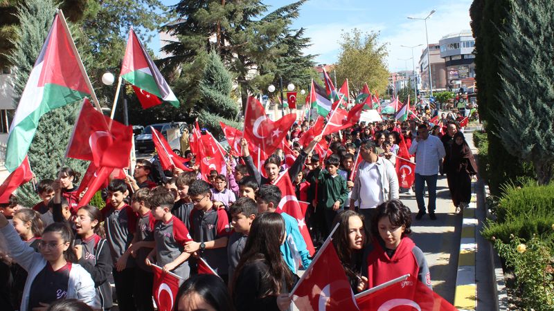 Yozgat’ta Filistin’e destek için yürüdüler