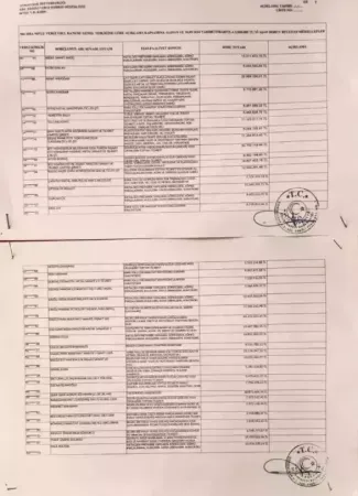 Vergi Yüzsüzleri Listesi 2024