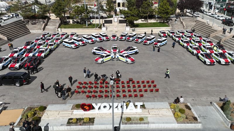 Yozgat’ta Emniyet ve Jandarma Teşkilatına 48 Yeni Araç Takviyesi