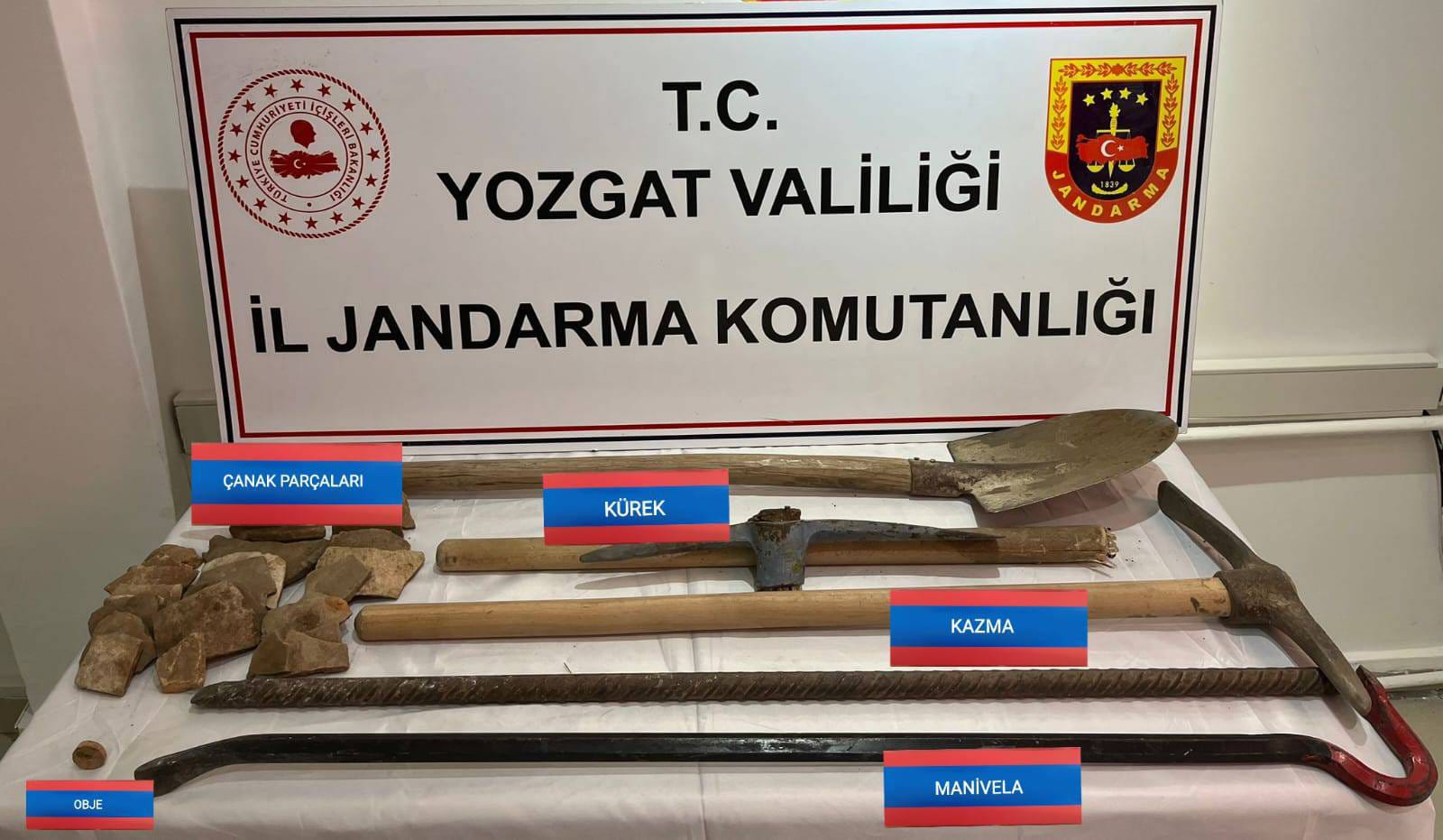 Yozgat’ta Kaçak Kazı Operasyonu: Şefaatli’de 2 Şüpheli Suçüstü Yakalandı