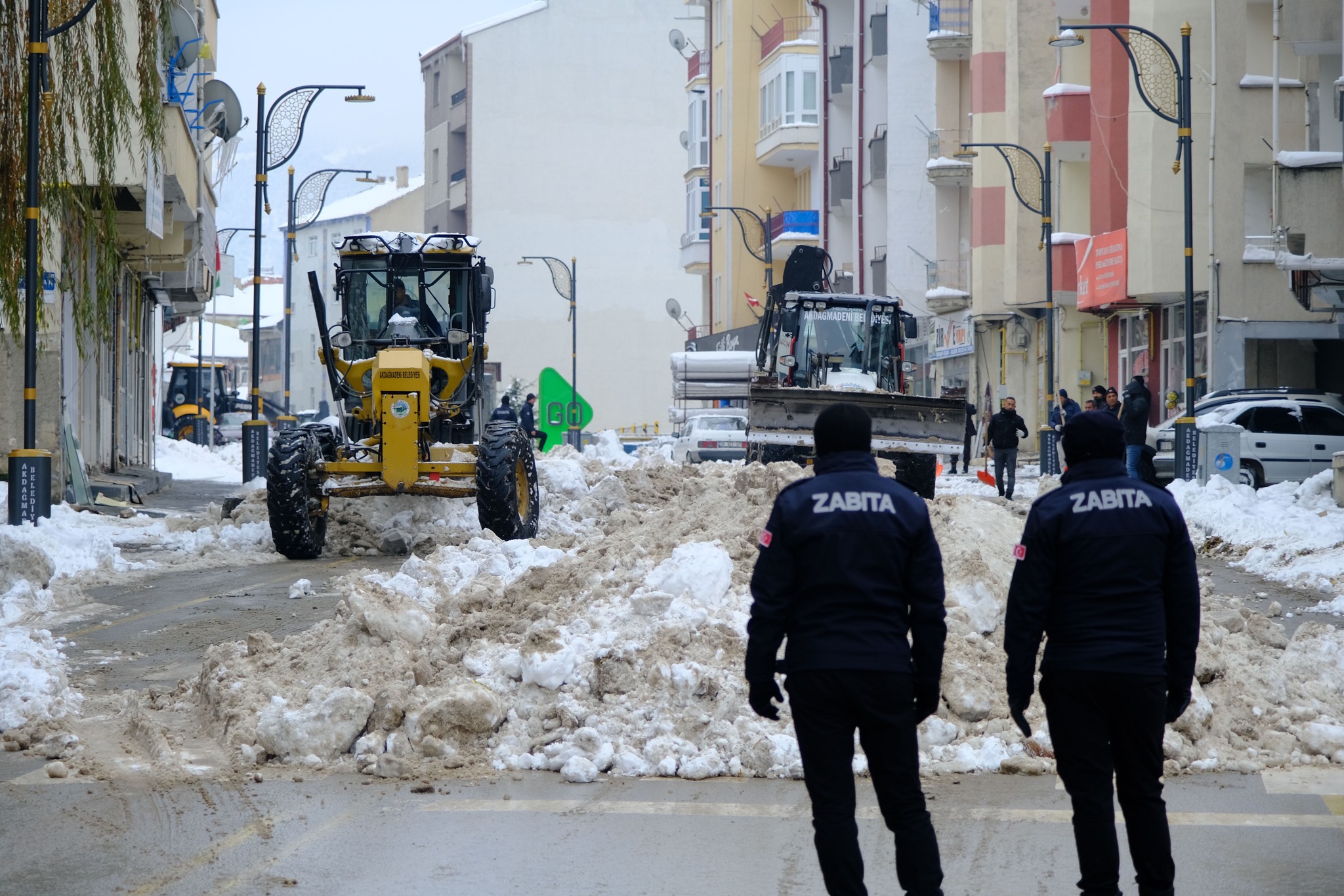 Akdağmadeni'nde Karla mücadele Çalışması