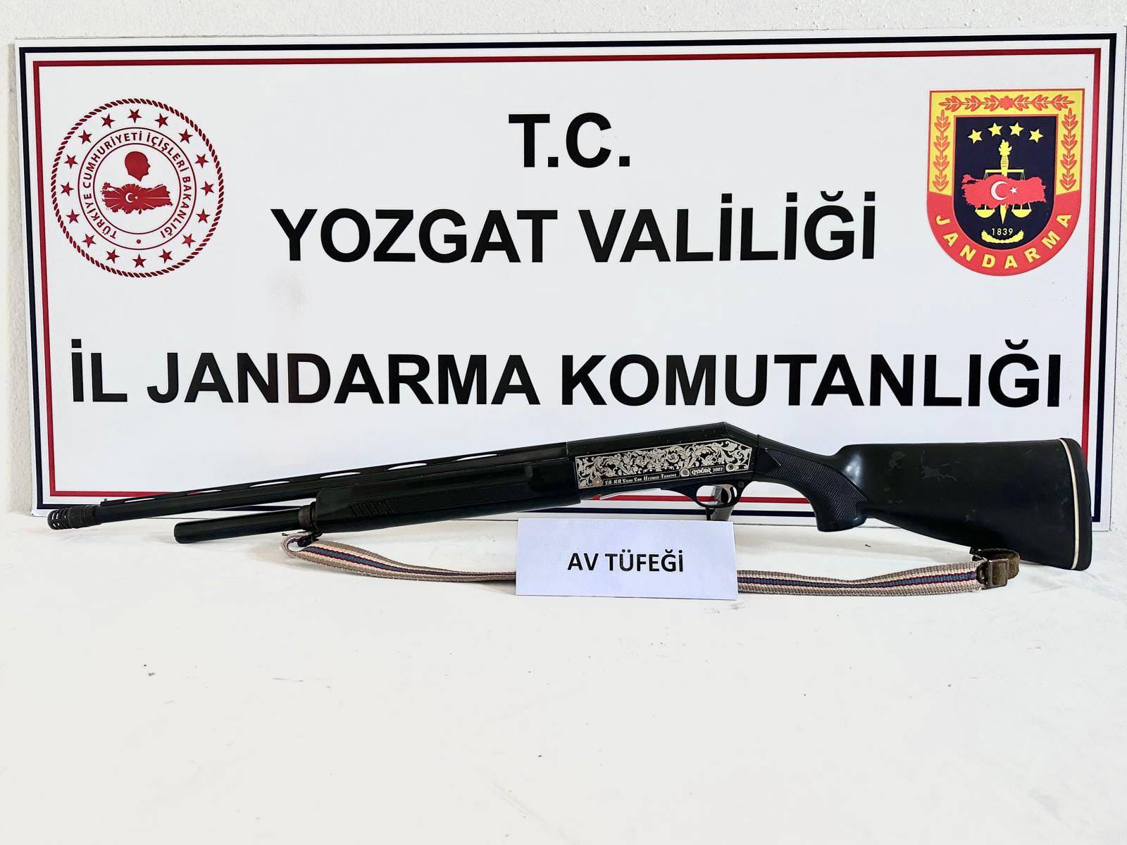 Yozgat'ın Kadışehri ilçesinde Ruhsatsız Silahla Yakalandı