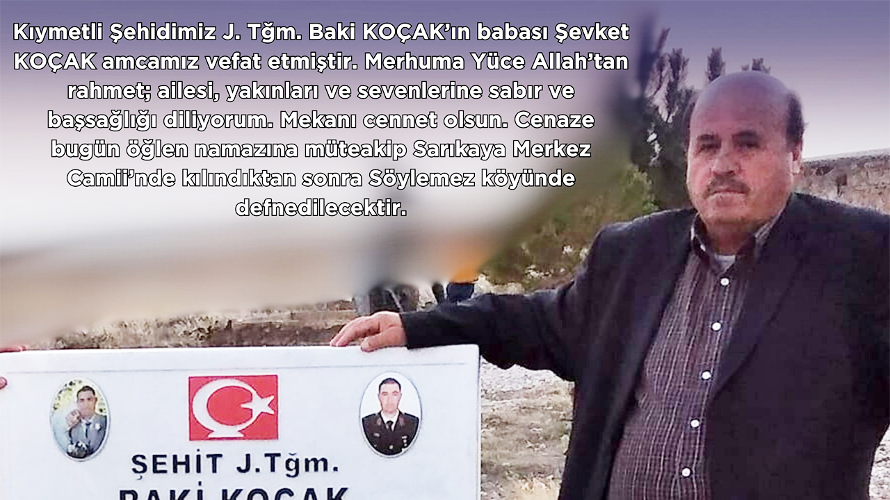 Yozgatlı şehidin babası Hakk’a yürüdü