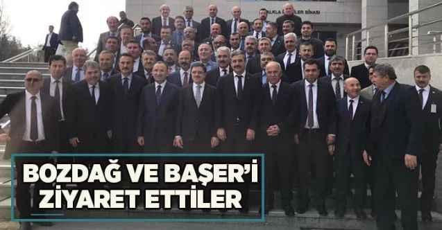 Bozdağ ve Başer'i ziyaret ettiler