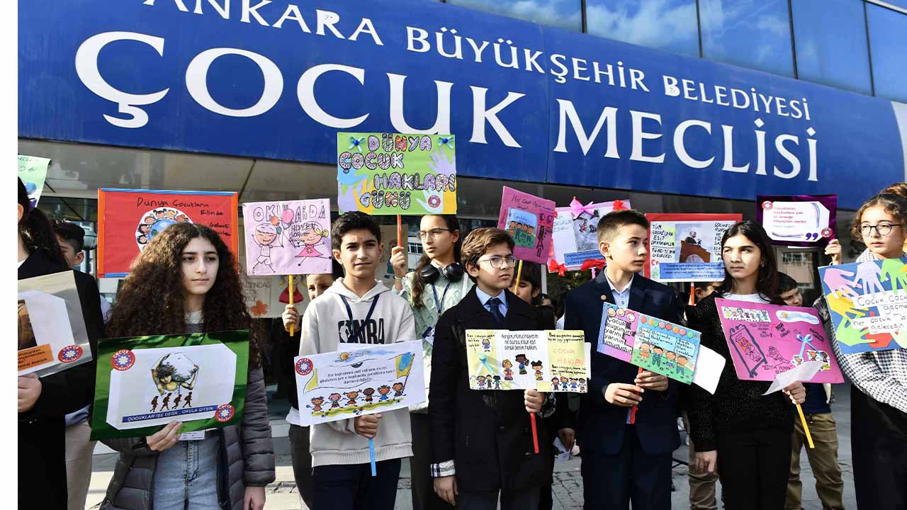 Başkentli çocukların söz hakkı bulunuyor