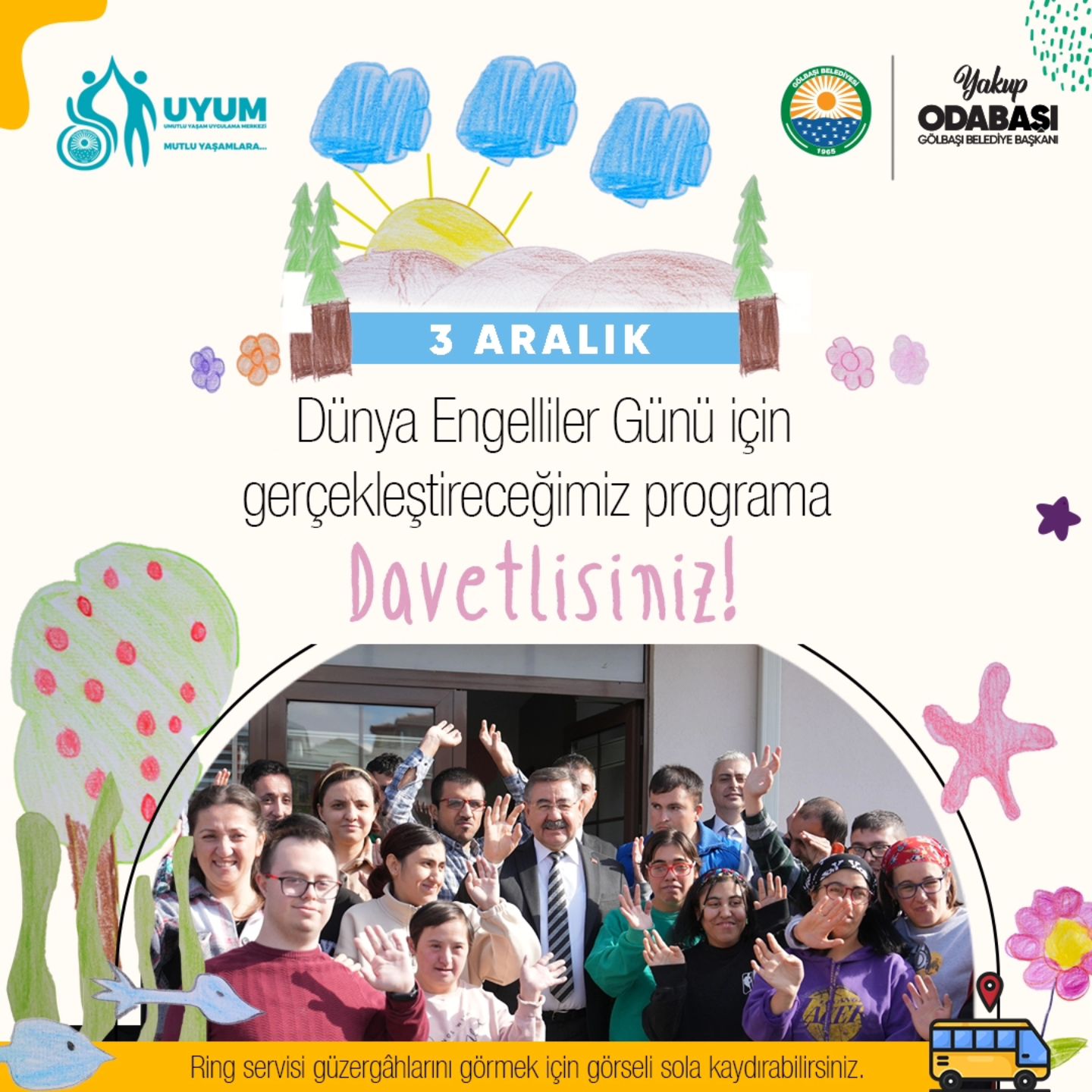 Gölbaşı belediyesi Engelliler Gününe Özel Etkinlik Düzenliyor