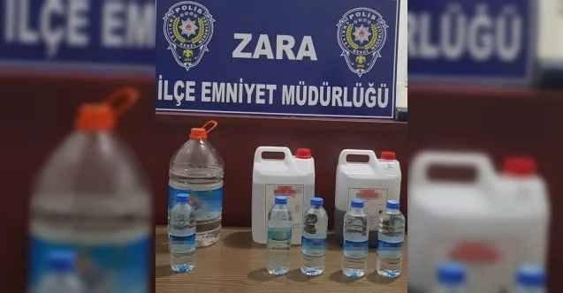 Zara’da sahte içki ele geçirildi