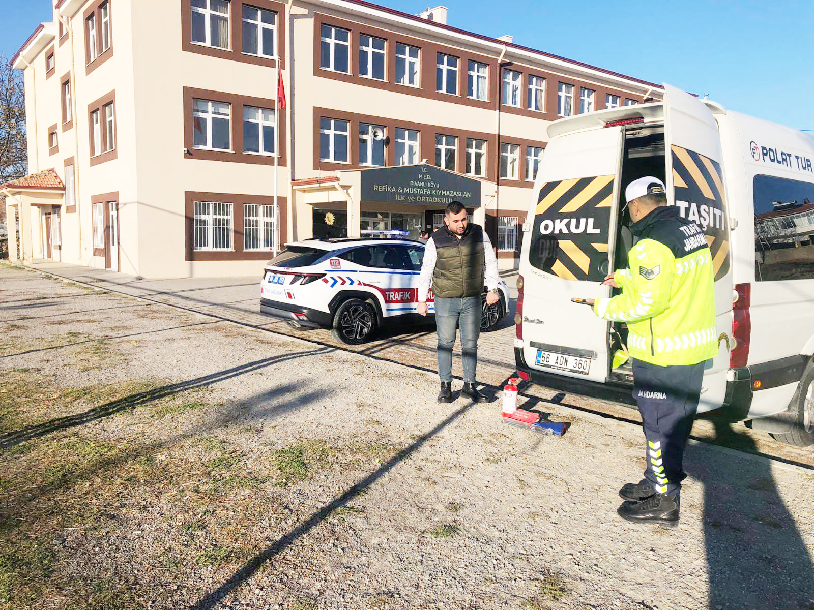 Yozgat'ta Okul Servis Araçları Denetlendi!
