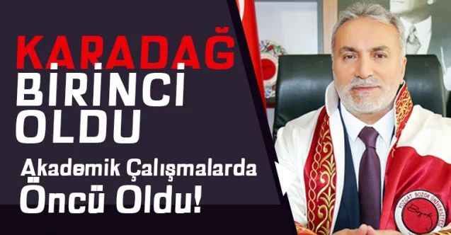 Yozgat Bozok Üniversitesi Rektörü Prof. Dr. Ahmet Karadağ'dan Akademik Başarı