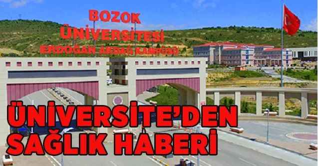Üniversite'den sağlık haberi