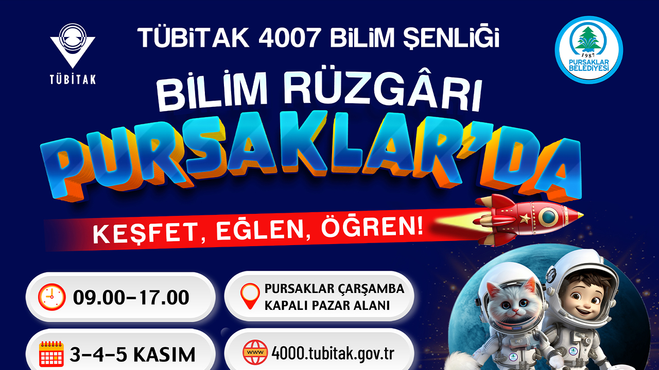 Pursaklar’da TÜBİTAK 4007 Bilim Şenliği Başlıyor