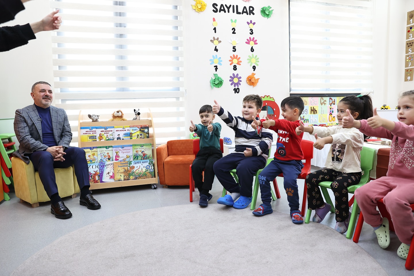 Sincanlı Minikler Başkan Amcalarını Ağırladı