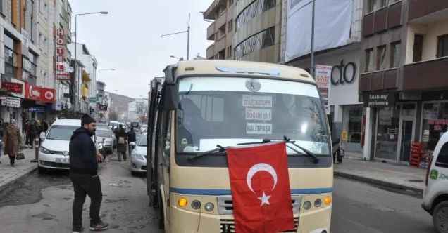 Kars’ta dolmuşçular Türk Bayrağı ve siyah kurdele bağladı