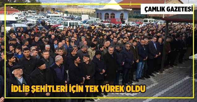 Yerköy, İdlib şehitleri için tek yürek oldu