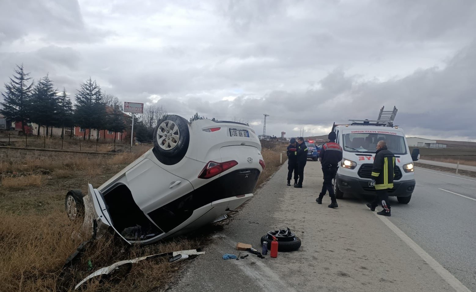 Yozgat'ta trafik kazası: 2 Yaralı