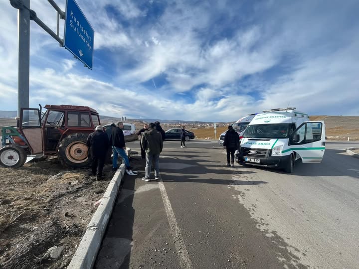 Yozgat'ta Cenaze Aracı Kaza Yaptı