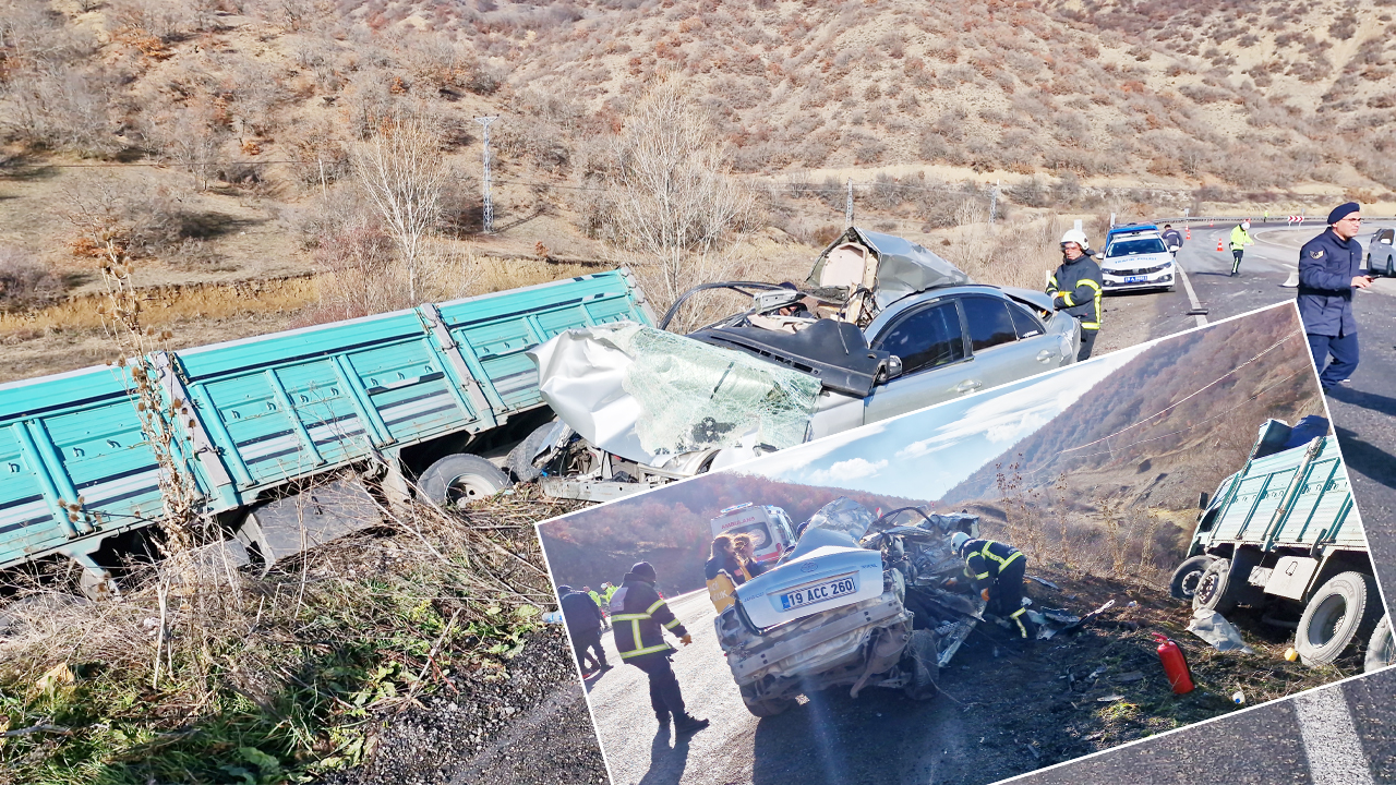 Hurdaya dönen otomobilden acı çıktı: yoldan geçenler yardıma koştu!