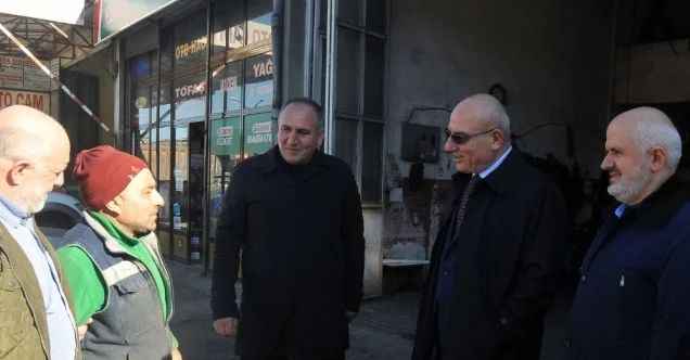 Sanayi sitesini ziyaret edip, esnafın taleplerini dinlediler